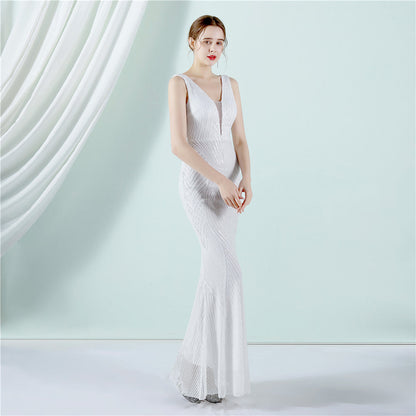 Sleeveless Sequin Formal Dress