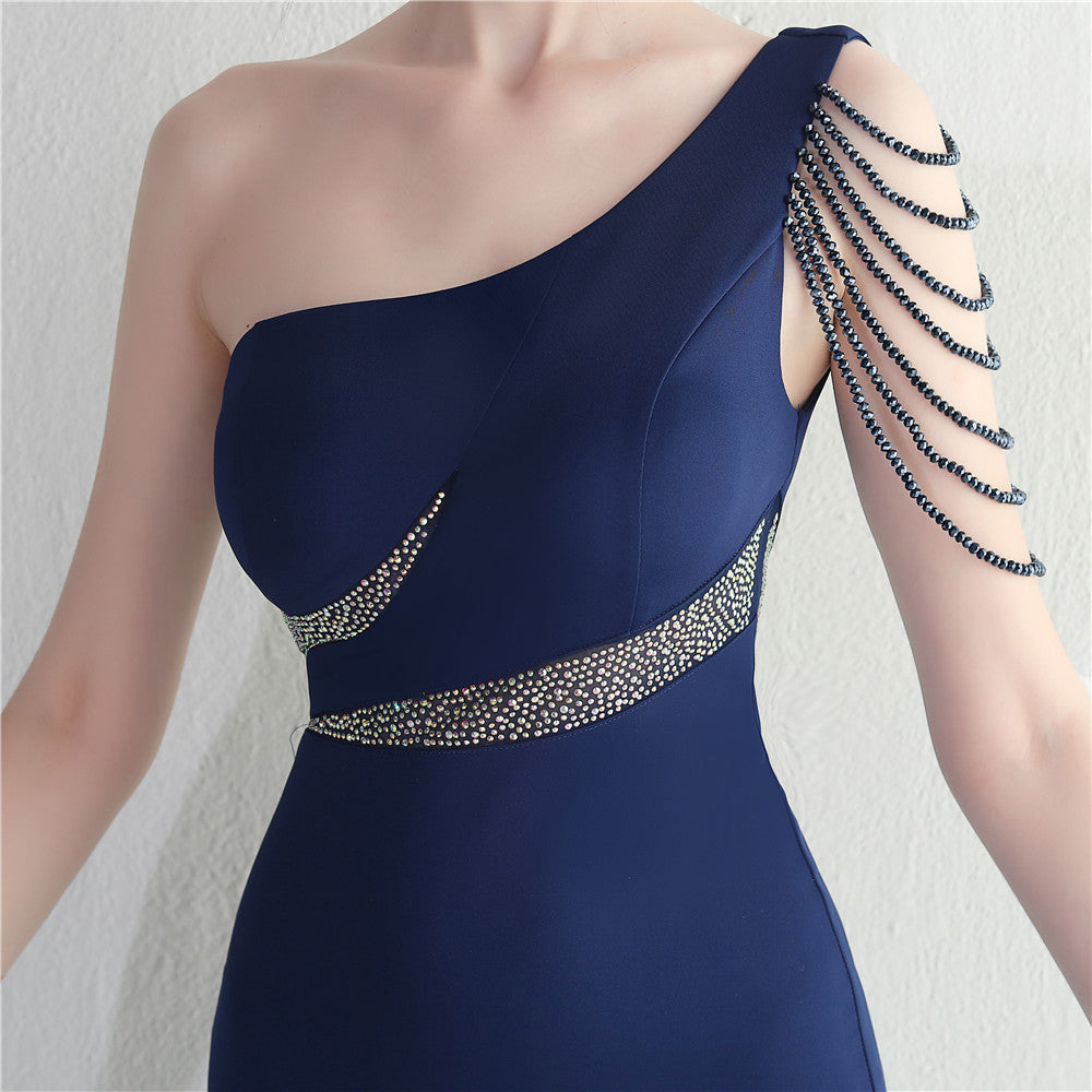 One Shoulder Long Formal Dress