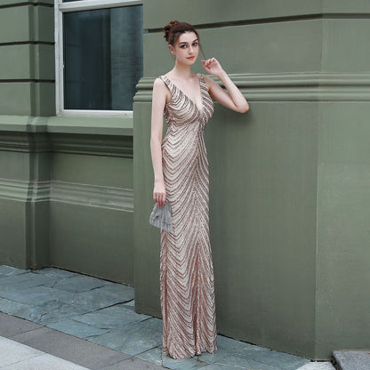 Sequin Fishtail Formal Dress