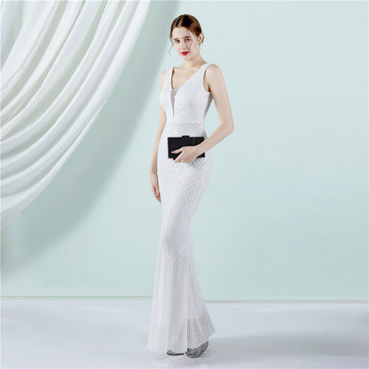 Sleeveless Sequin Formal Dress