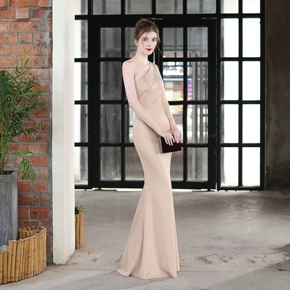 Long One Shoulder Formal Dress