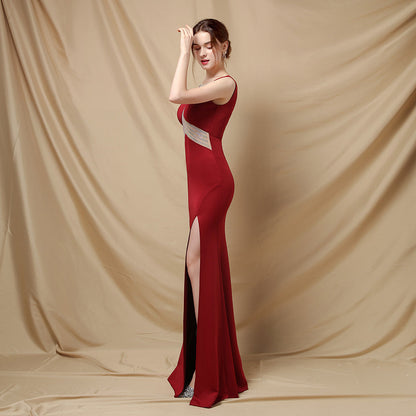 Long Fishtail Neck Formal Dresses