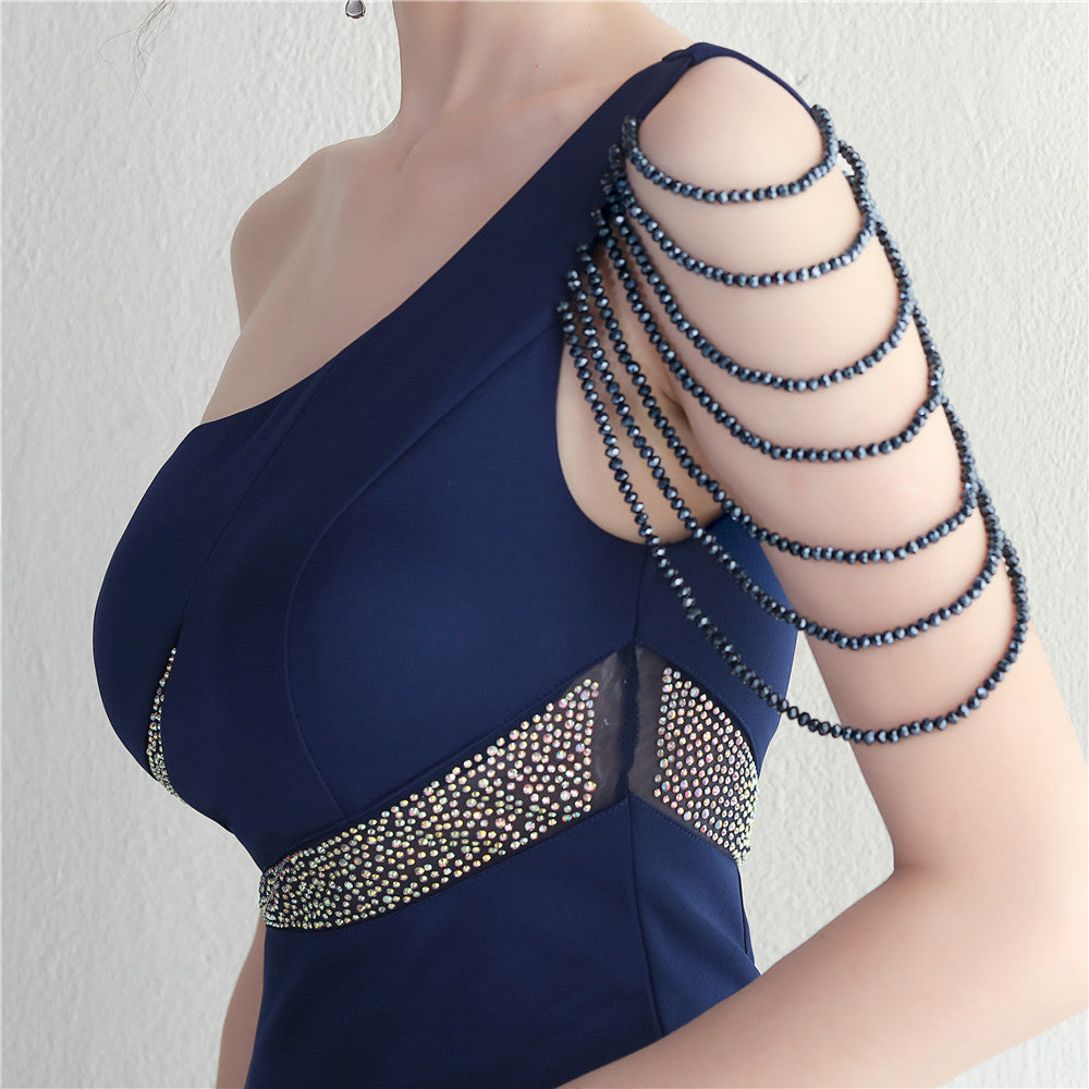 One Shoulder Long Formal Dress
