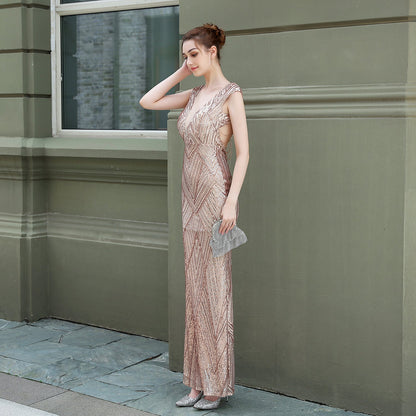 Sequin Fishtail Formal Dress