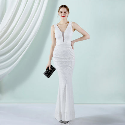 Sleeveless Sequin Formal Dress