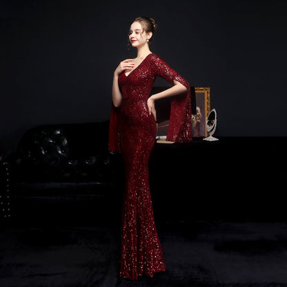 Sequin Long Formal Gown