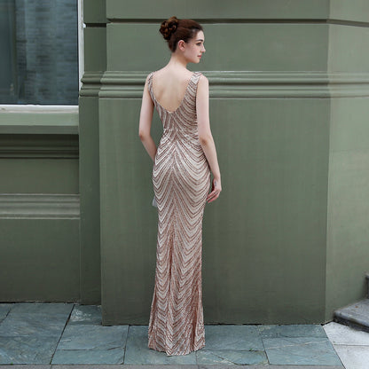 Sequin Fishtail Formal Dress