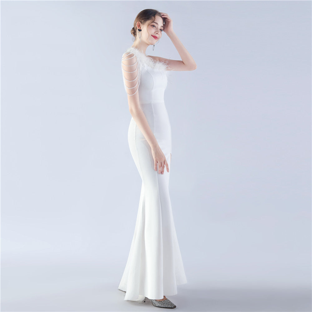 Exhibition and Wedding Evening Formal Gown