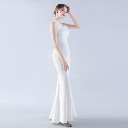 Exhibition and Wedding Evening Formal Gown