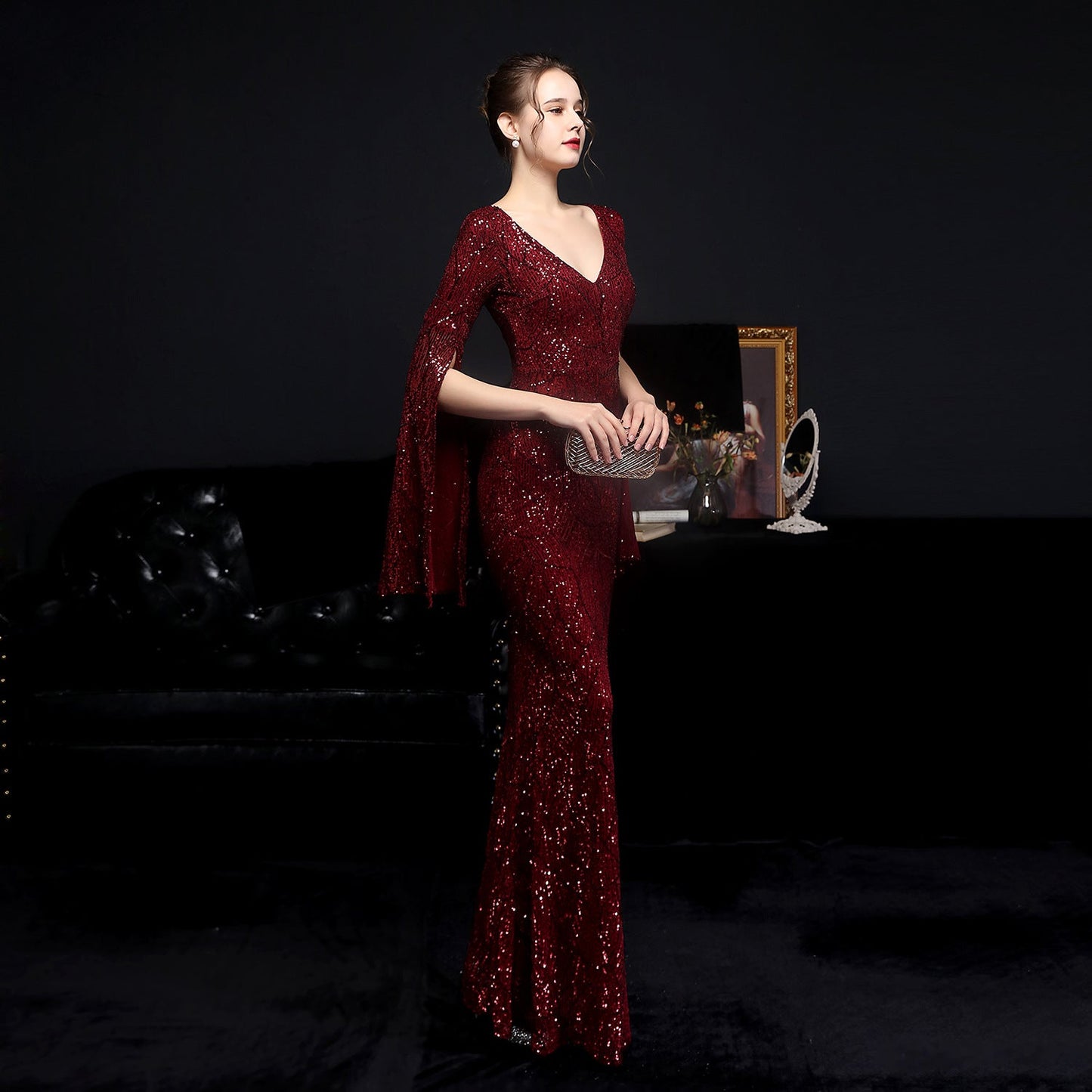 Sequin Long Formal Gown