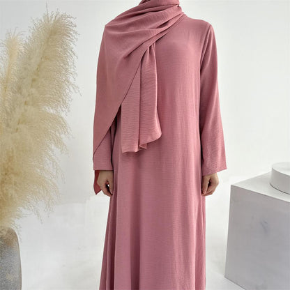 3 Pcs Set Cardigan+Inner Dress+Hijab