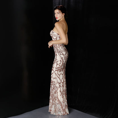 Sequined Formal Dresses with Short Front and Long Back