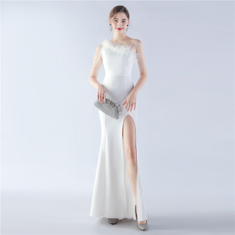 Exhibition and Wedding Evening Formal Gown