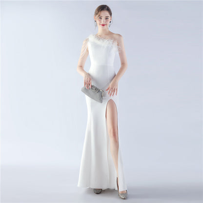 Exhibition and Wedding Evening Formal Gown