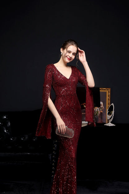 Sequin Long Formal Gown