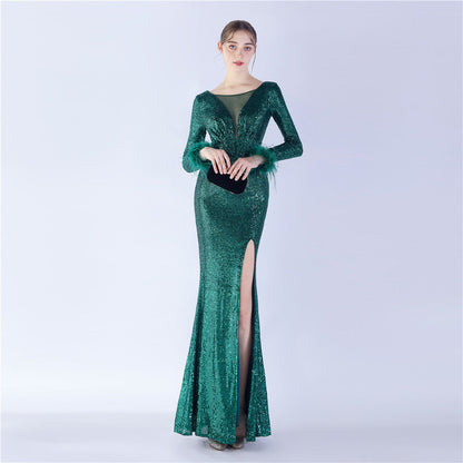 Long Sleeve Formal Dress