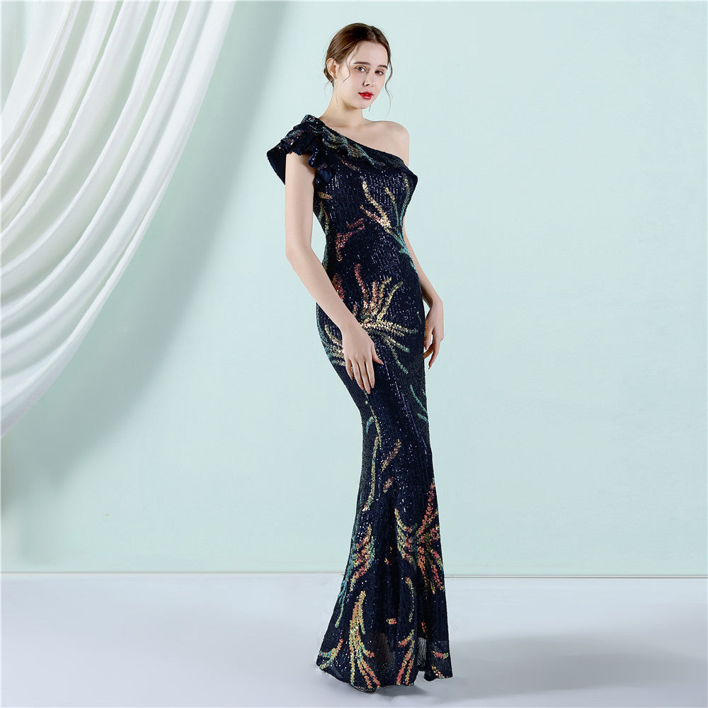 One Shoulder Formal Dress