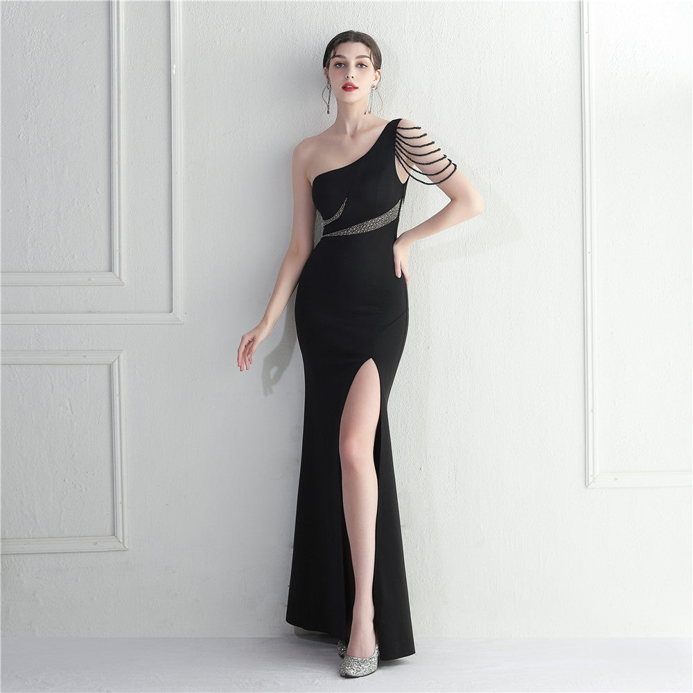 One Shoulder Long Formal Dress