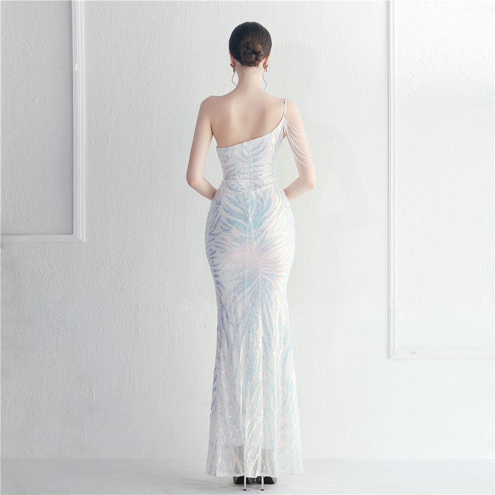 Beaded Sexy Halter Formal Dress