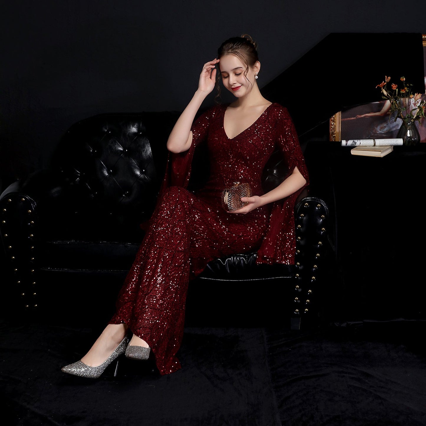 Sequin Long Formal Gown