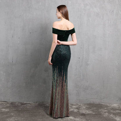 One Shoulder Fishtail Formal Dress