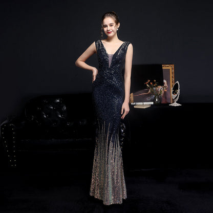 Sleeveless Sequin Formal Dress
