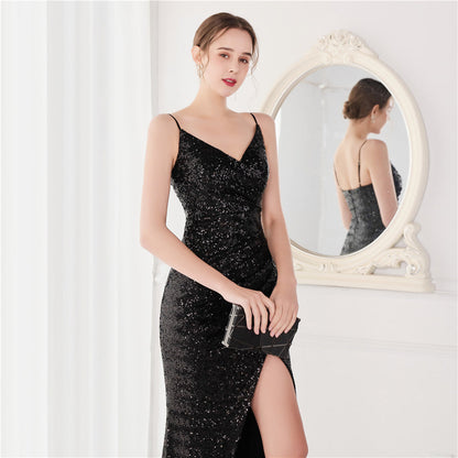 Sequin Fishtail Formal Dress