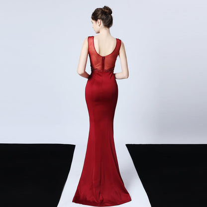 Hand Appliquéd Beaded Formal Dress