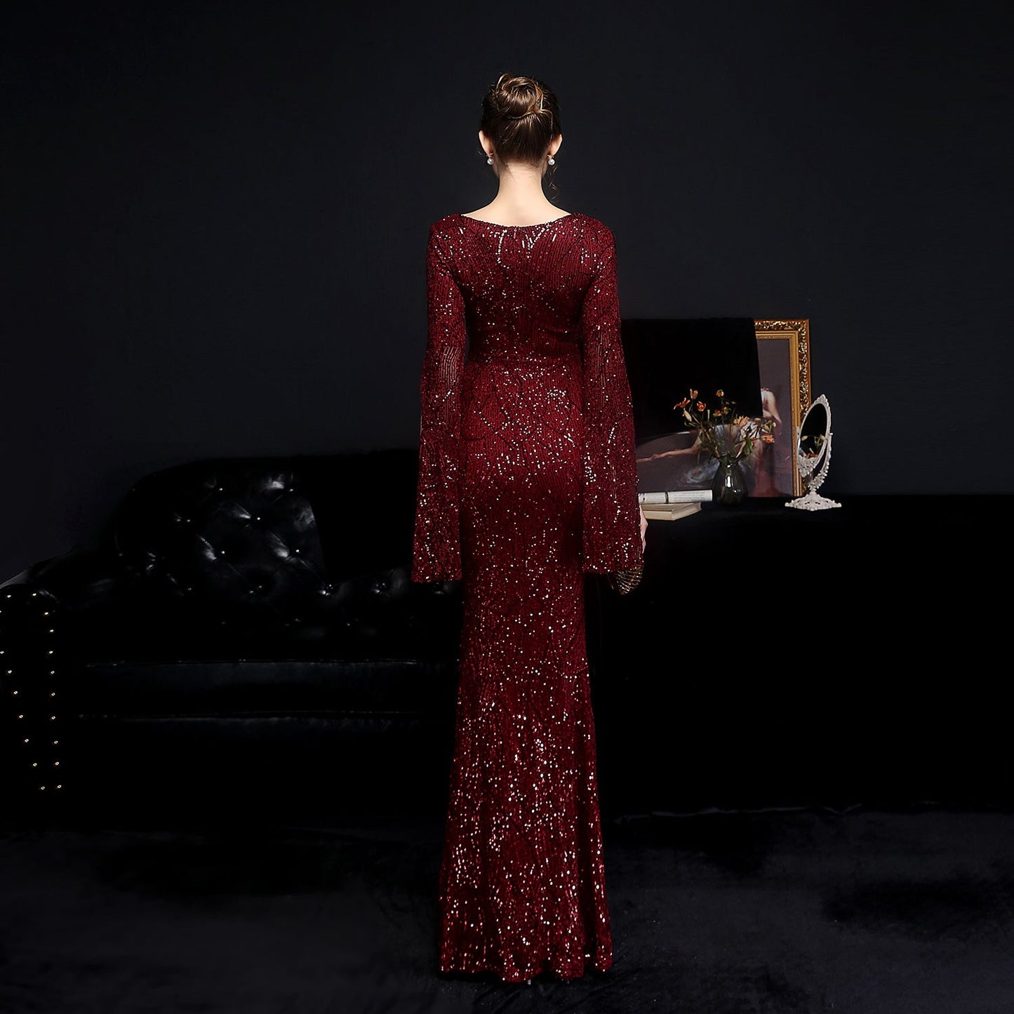 Sequin Long Formal Gown
