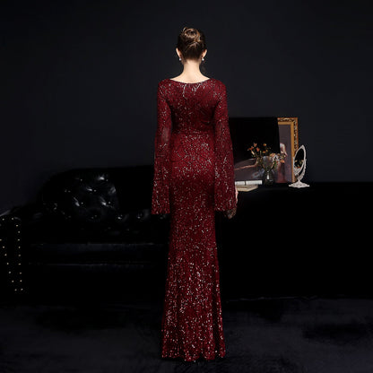Sequin Long Formal Gown