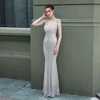 Sequin Fishtail Formal Dress