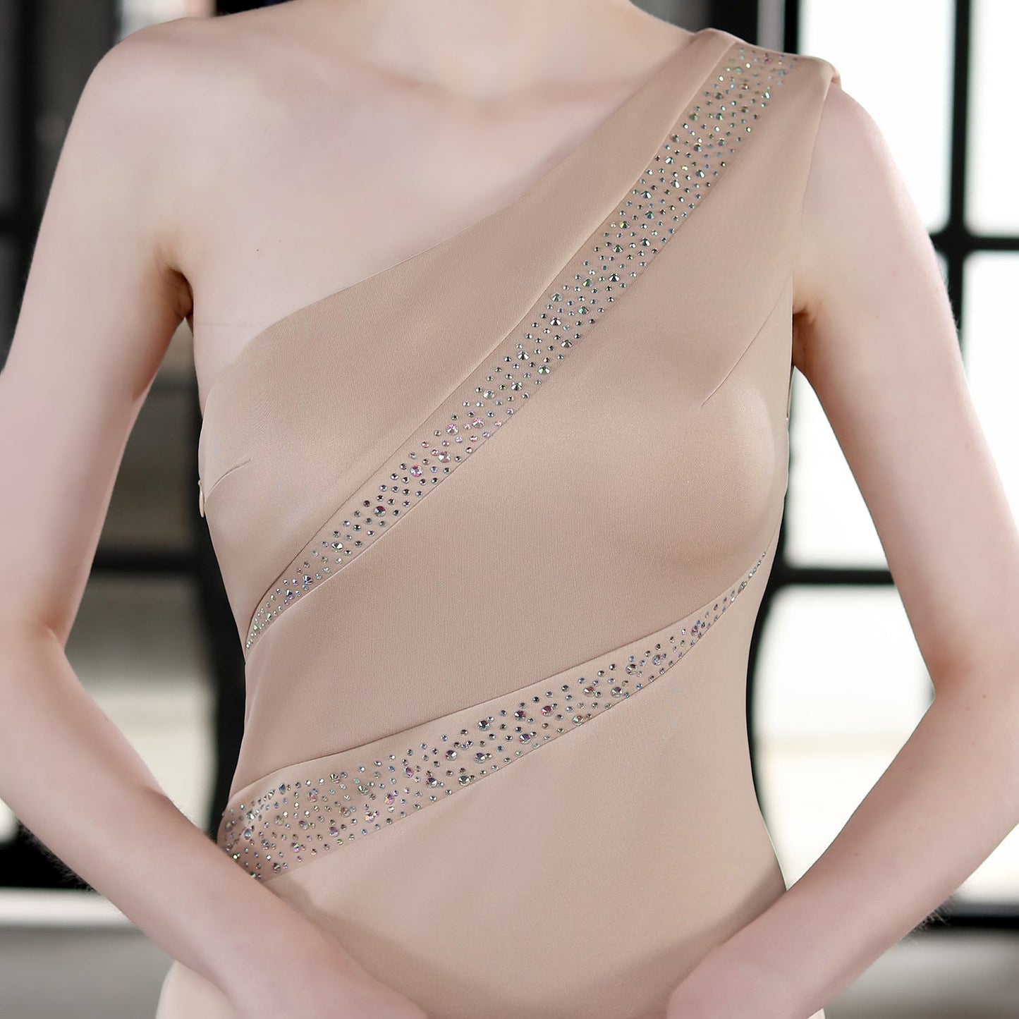 Long One Shoulder Formal Dress