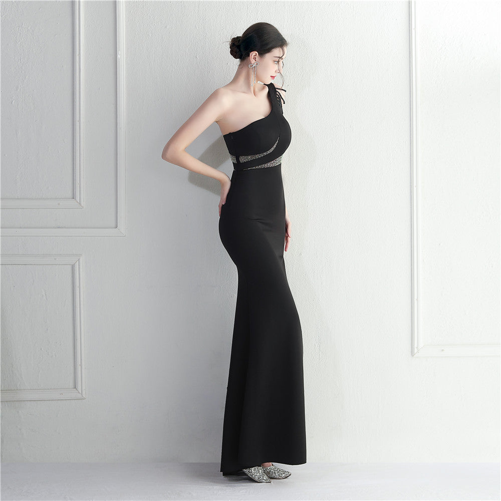 One Shoulder Long Formal Dress
