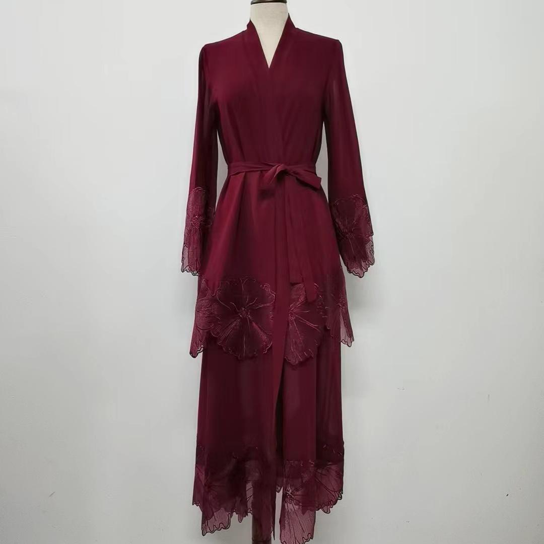 1pcs Lace Embroidery Double-Layer Cardigan