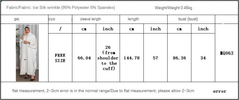 White Panelled Abaya Robe