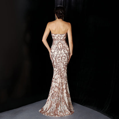 Sequined Formal Dresses with Short Front and Long Back