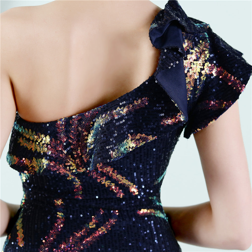 One Shoulder Formal Dress