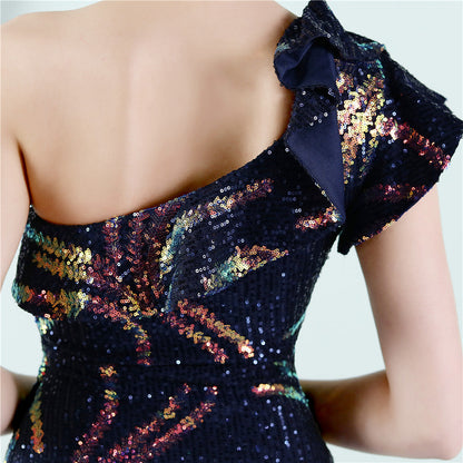One Shoulder Formal Dress