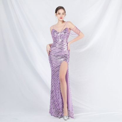 Long Halter Formal Dress
