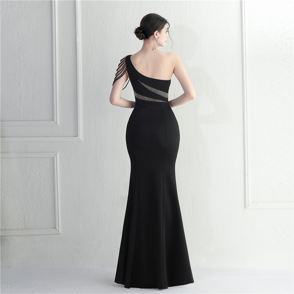 One Shoulder Long Formal Dress