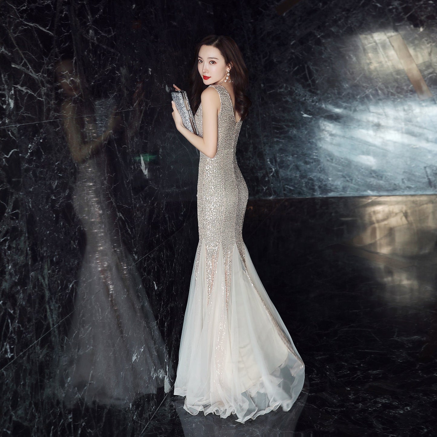 Long Sequin Formal Dress