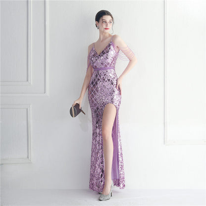 Beaded Illusion Beaded Formal Dress