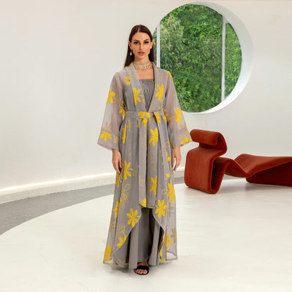 2pcs Inner Dress  with Cardigan