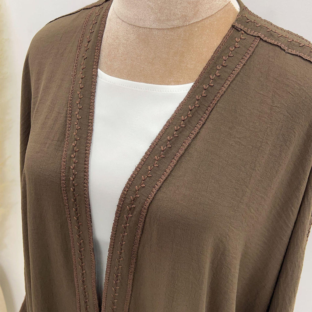 Embroidered Lace Dress Robe