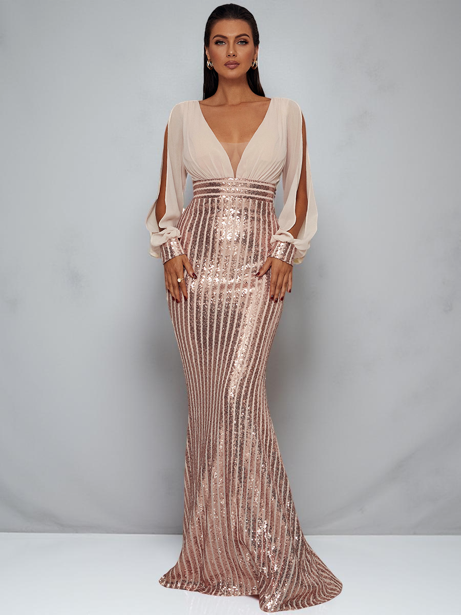 Mermaid Cutout Prom Dress