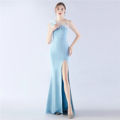 Exhibition and Wedding Evening Formal Gown