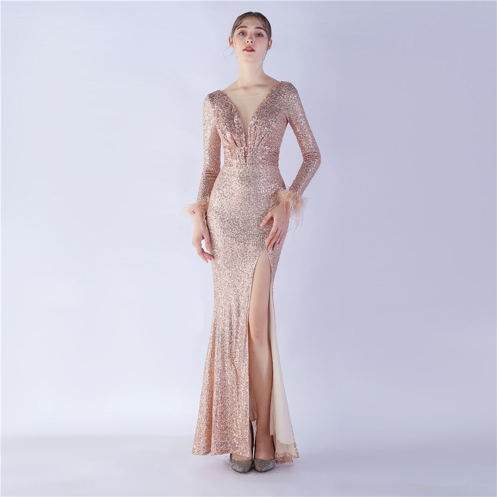 Long Sleeve Formal Dress