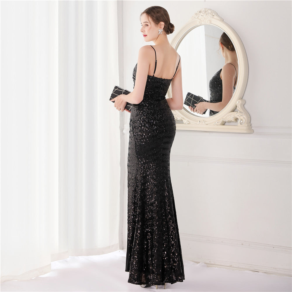 Sequin Fishtail Formal Dress