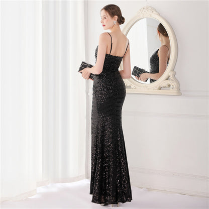 Sequin Fishtail Formal Dress