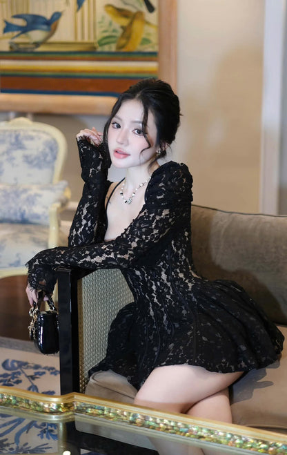 Valerie Lace Cortset Mini Dress